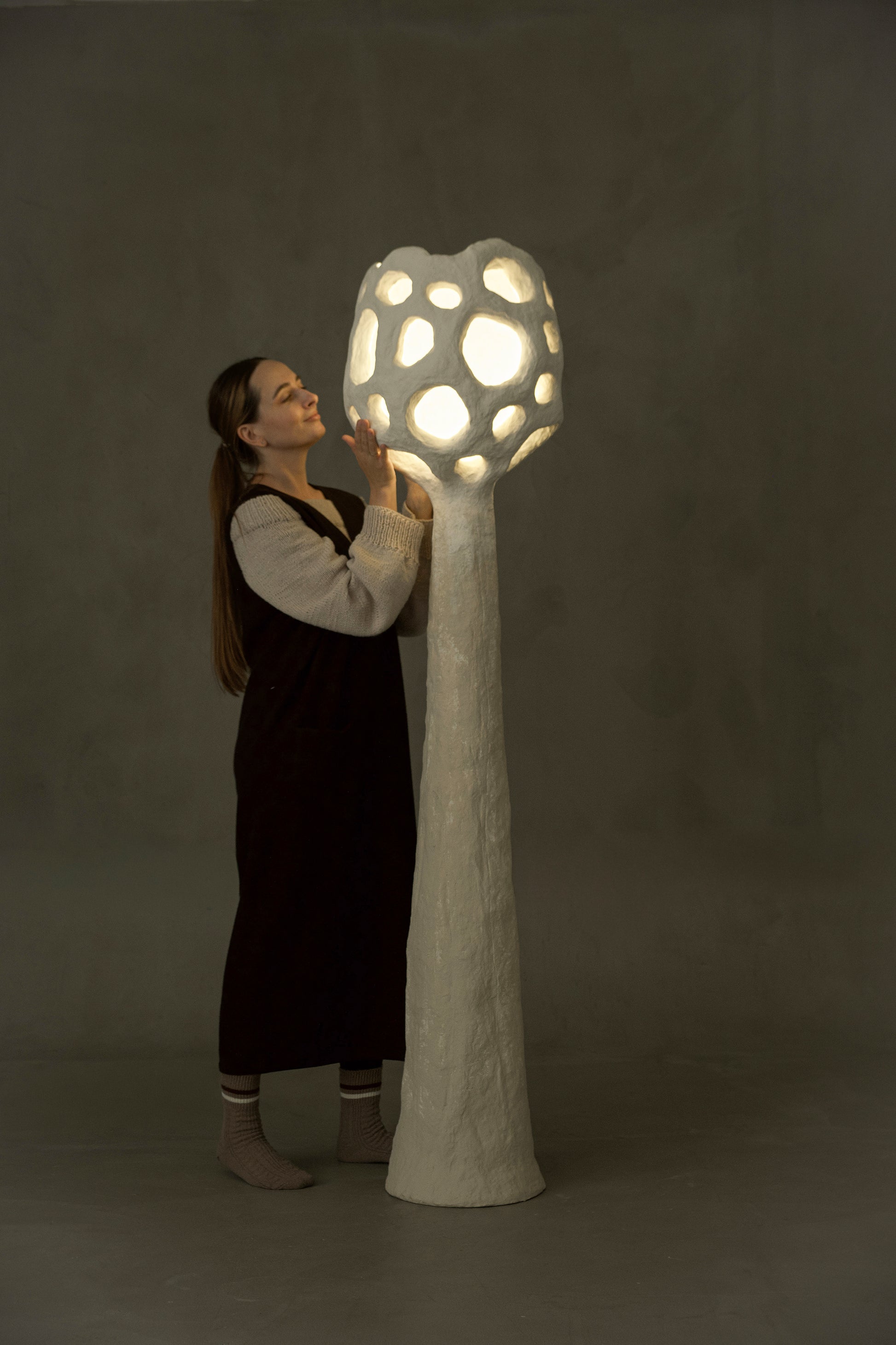 Buton sculptural lighting by PletoStudio