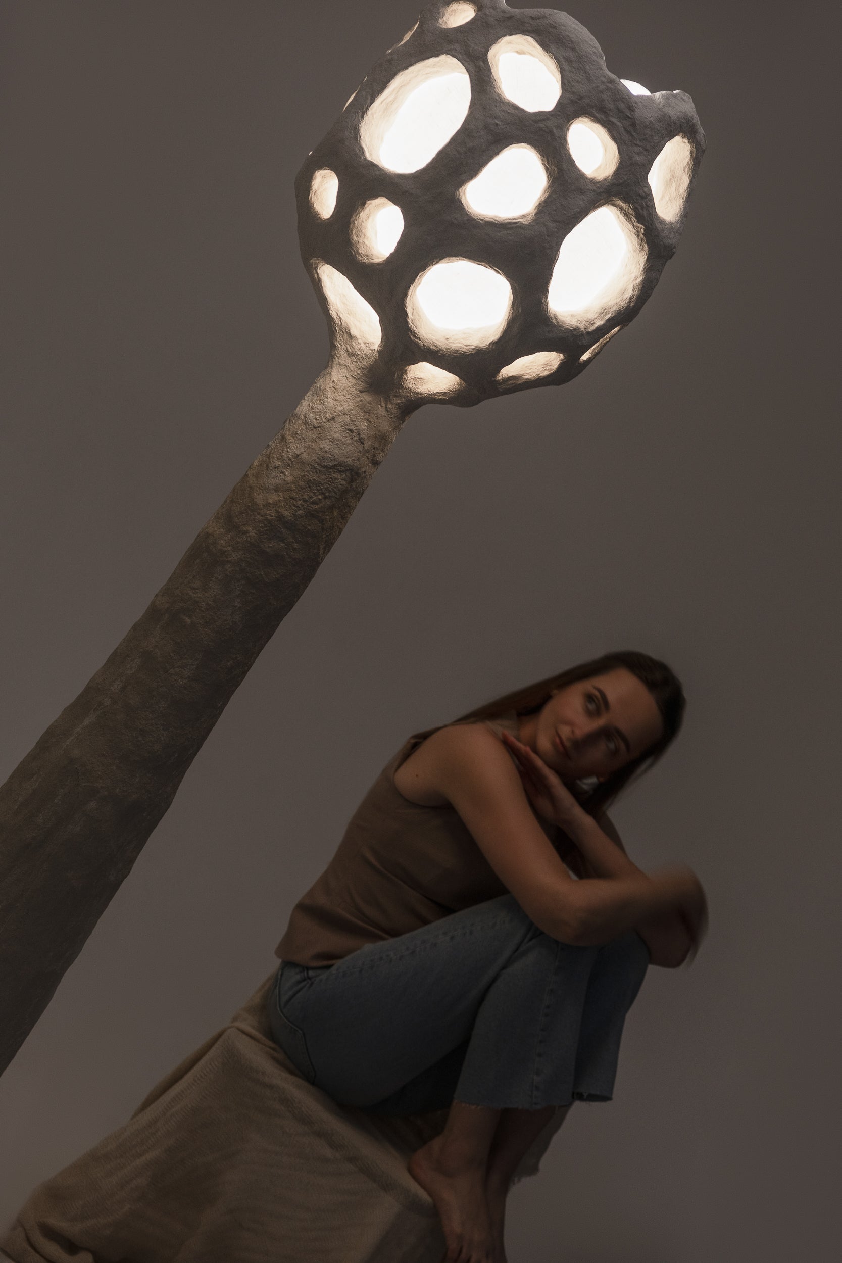 Buton sculptural lighting by PletoStudio