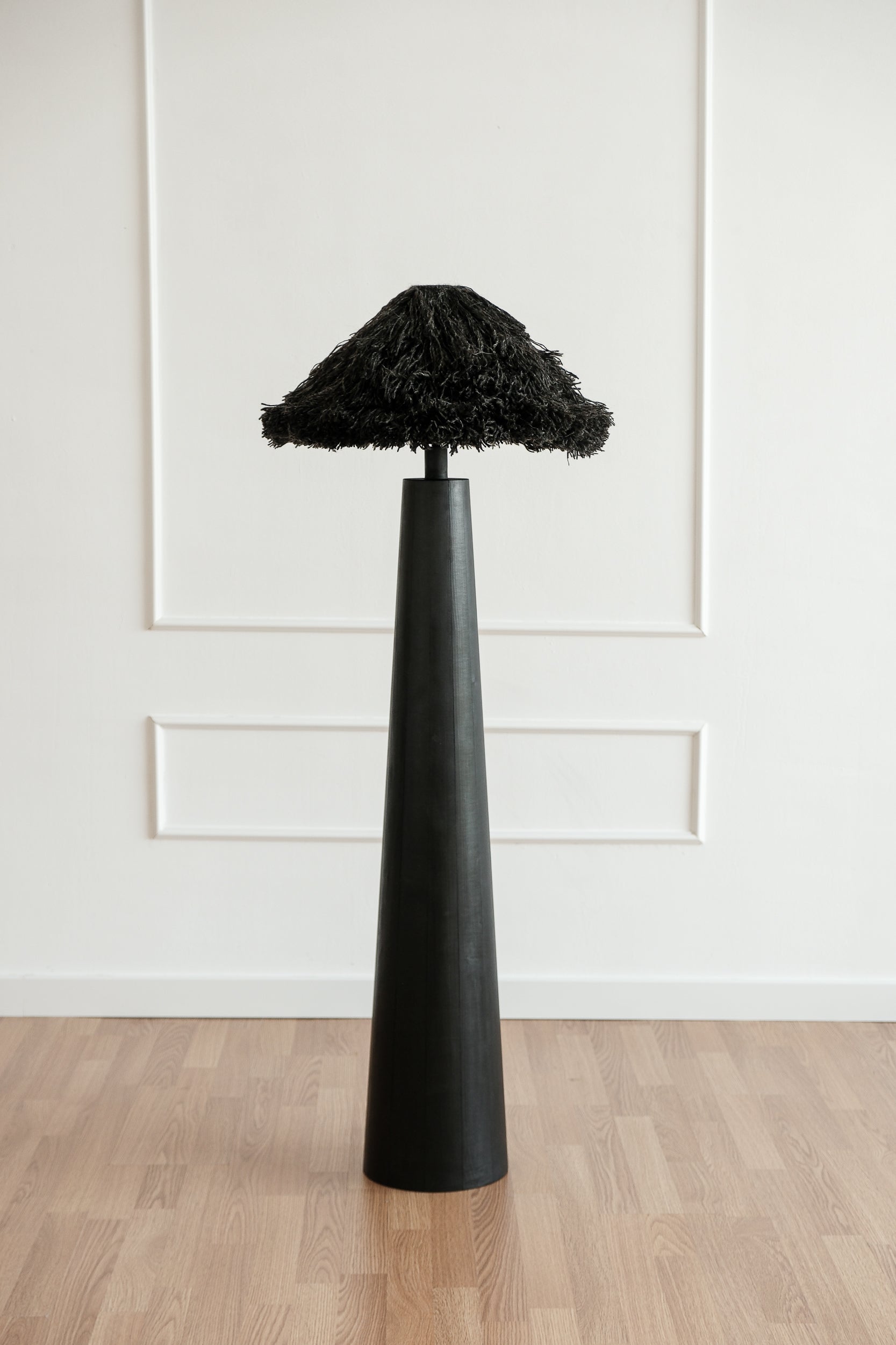 Sazha Black sculptural lighting by PletoStudio