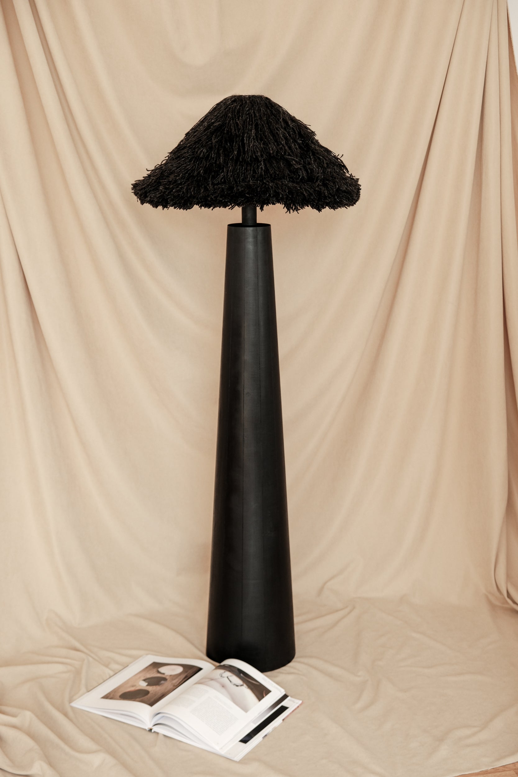 Sazha Black sculptural lighting by PletoStudio