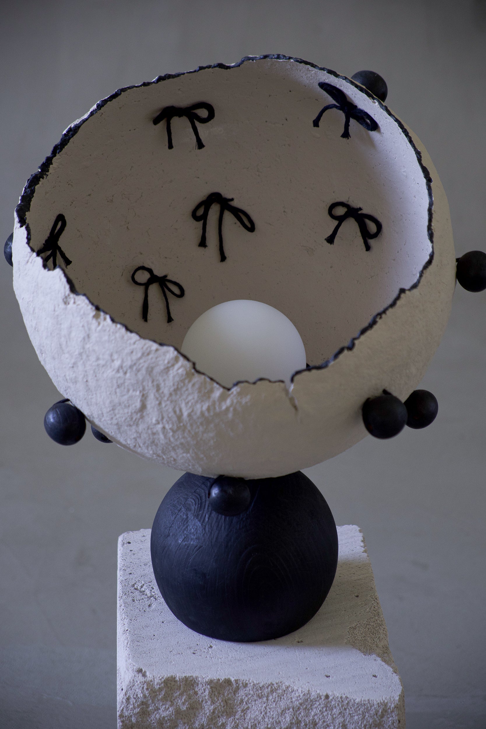 Moon Bowl sculptural lighting by PletoStudio