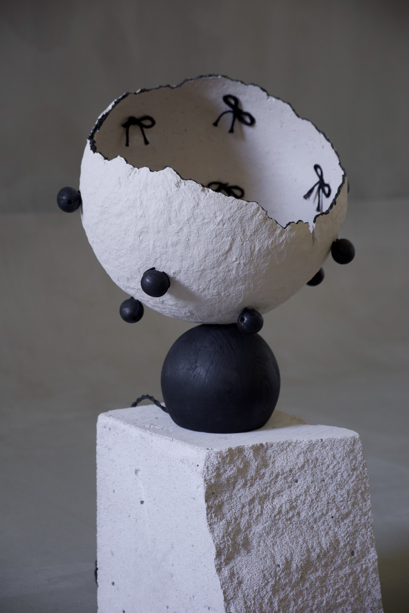Moon Bowl sculptural lighting by PletoStudio