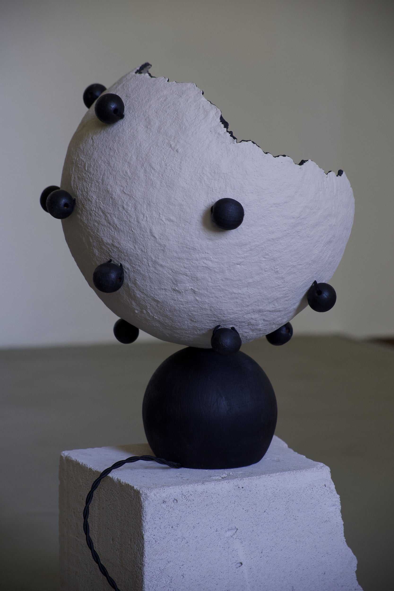 Moon Bowl sculptural lighting by PletoStudio