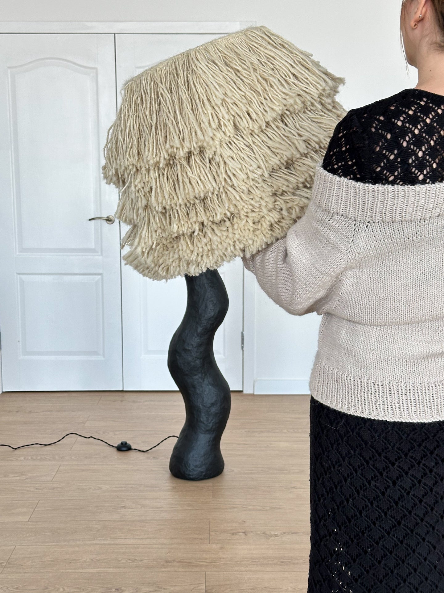 Shadow Wool sculptural lighting by PletoStudio